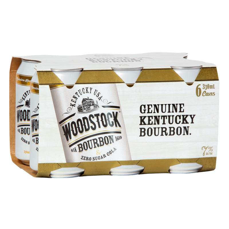 Woodstock & Zero Sugar Cola 7% Cans 6x330ml