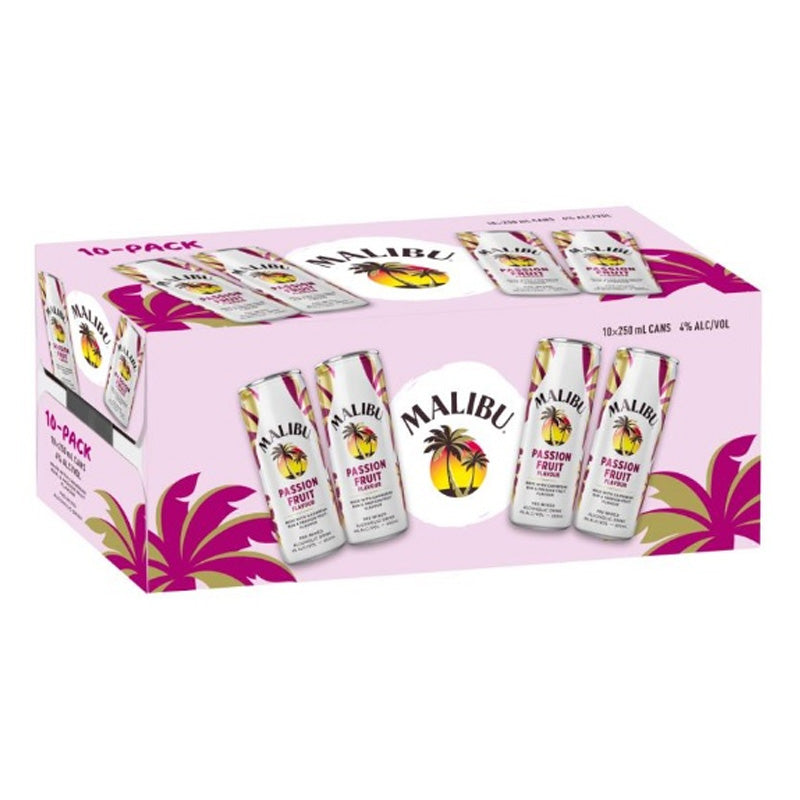 Malibu & Passionfruit 4% 250ml 10pk cans