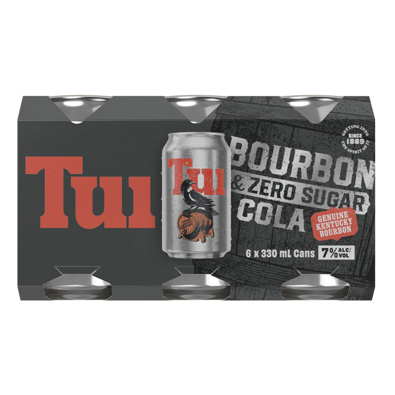 Tui Bourbon & Zero Sugar Cola 6x330ml